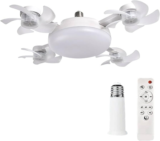 Lampara Led Ventilador Con Control Remoto