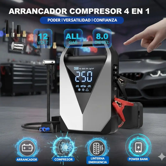 Arrancador Compresor Matrix - 4 en 1